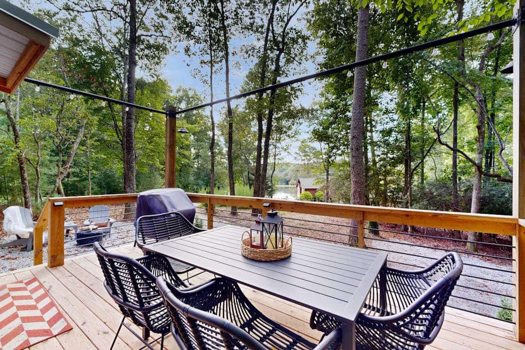Tiny House near Asheville | Lake Views, Fire Pit, Large Deck