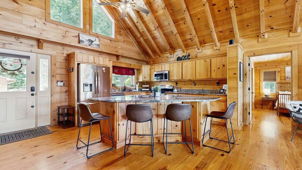 Luxury Lakefront Cabin Near Asheville | Private Fishing Dock, Fire Pit, Kayaks