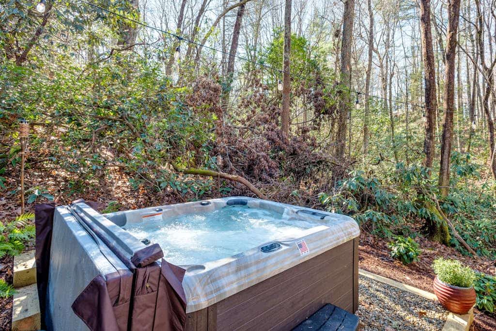 Spacious Pisgah National Forest home on woodsy lot with hot tub, fireplace