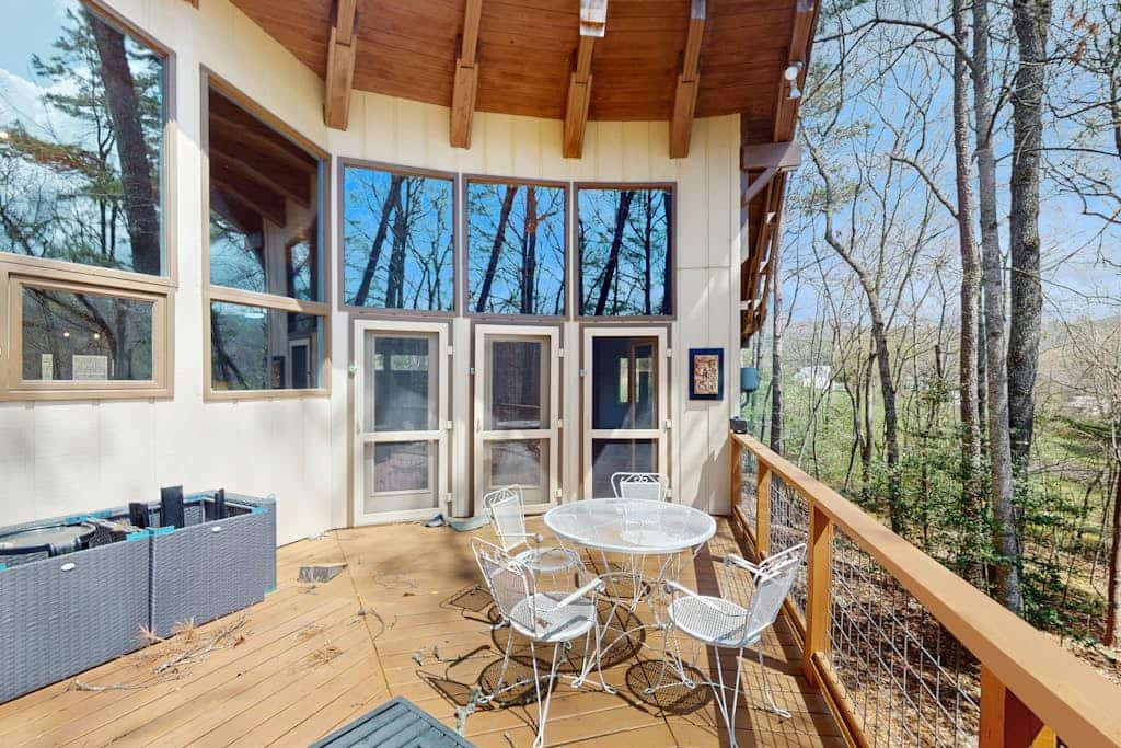 Two-story, dog-friendly home with two kitchens, central AC, & gas fireplaces