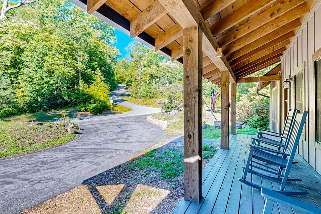 Custom Creekside Escape | Entertainers Deck & Wooded Views, Kids Play Zone