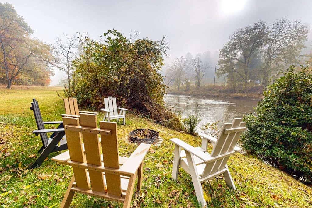 Take in the natural beauty from this elegant riverfront home