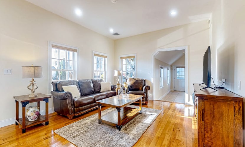 Centrally located charmer with expansive patio, board games, & central AC