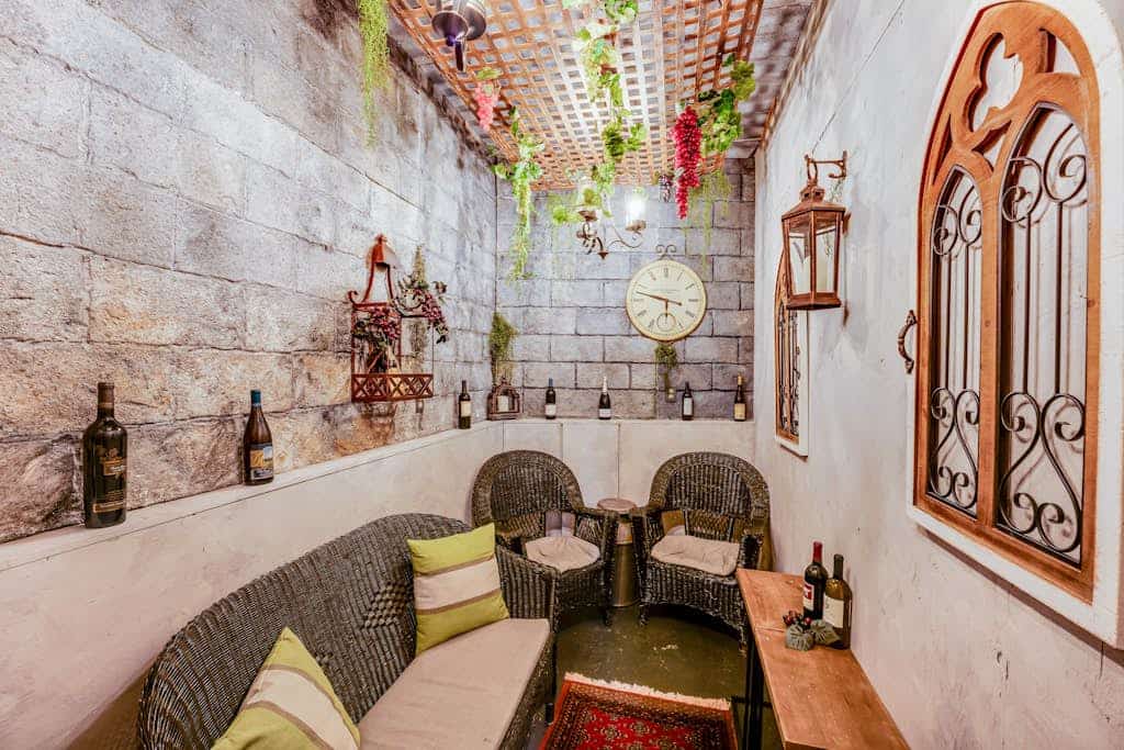 Whimsical acreage with high-end finishes, old-world character, air hockey, & W/D