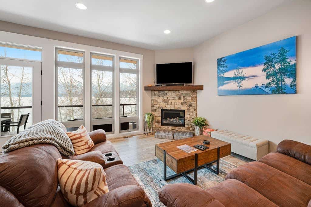 Luxe lakefront condo with stunning view & boat slip - walk to City Beach