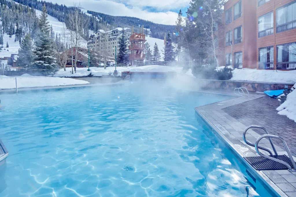 Ski-in/ski-out condo with hot tub, pool, gym, & fantastic mountain views