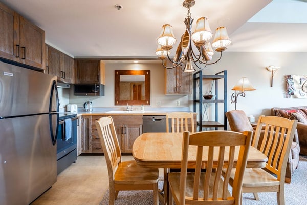 Slope side family fun condo with shared pool and hot tub