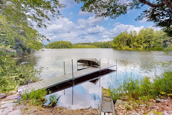The Three Cornered Pond Retreat | House in Augusta with kayaks & dock access