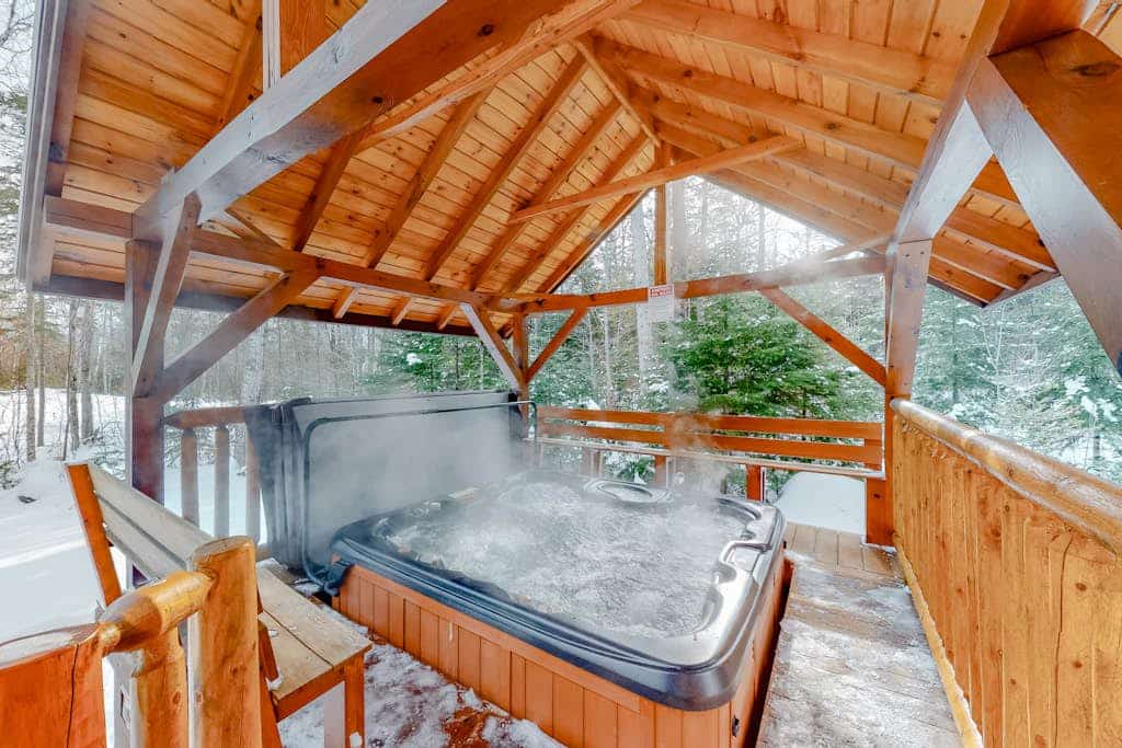 Expansive Getaway with Mountain Views, Hot Tub, Home Theater & Game Room
