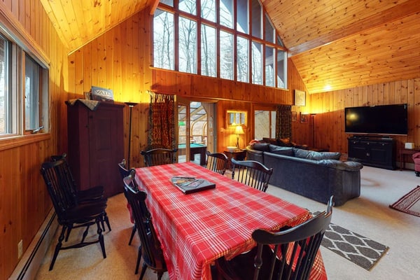 Stunning Ski Lodge with Mountain Views & Epic Game Room - Walk to Resort