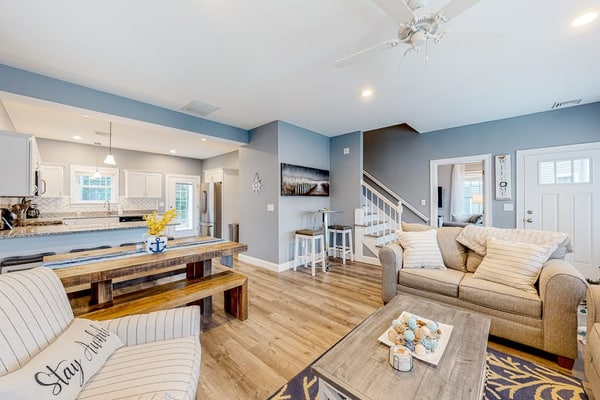 Polished home near the Kennebunks with pool, gym & game room