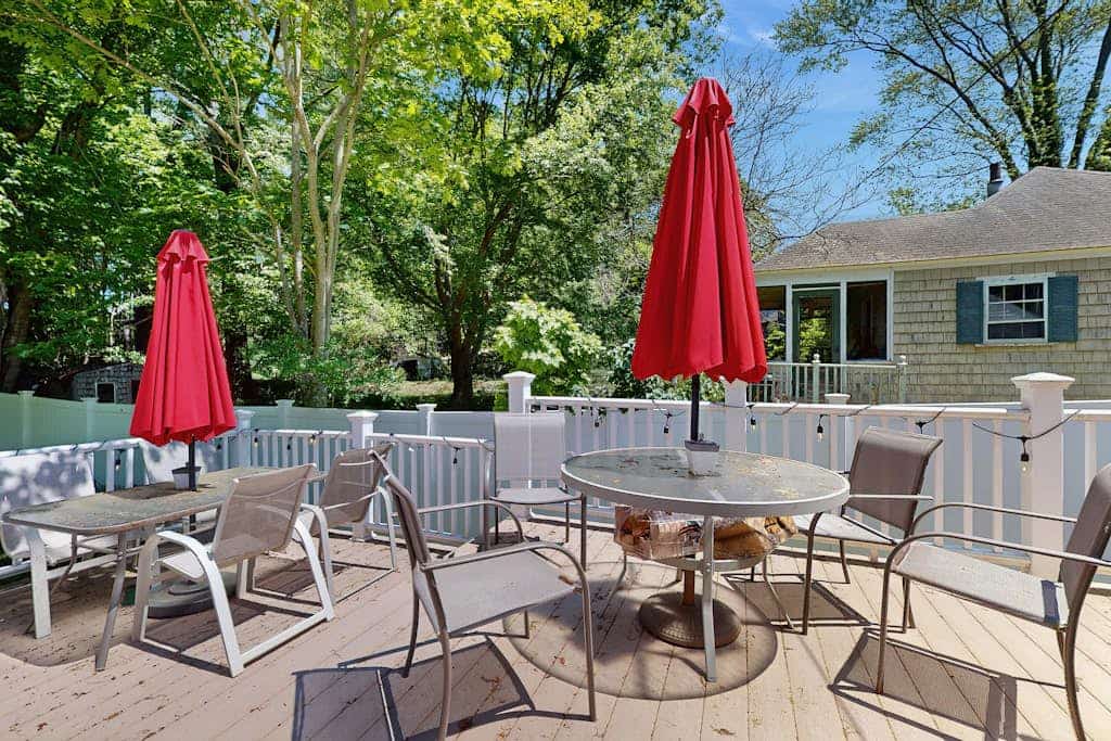 Dog-friendly home with firepit, large deck & yard - close to town