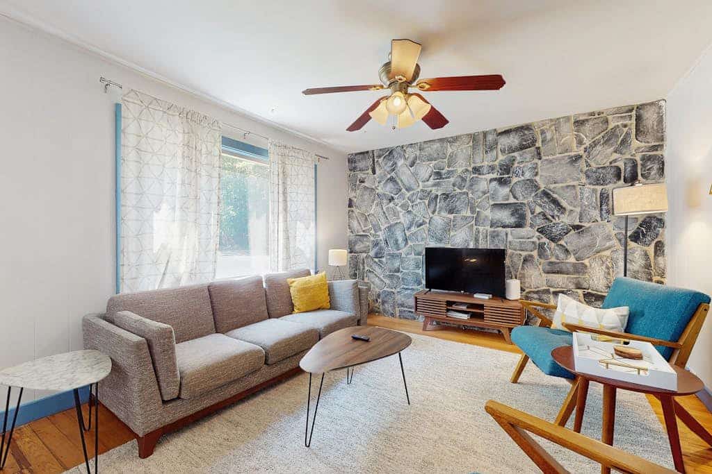 Dog-friendly home with firepit, large deck & yard - close to town