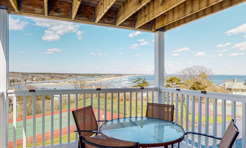 Ocean-view condo overlooking Ogunquit Beach with balcony, pool & tennis