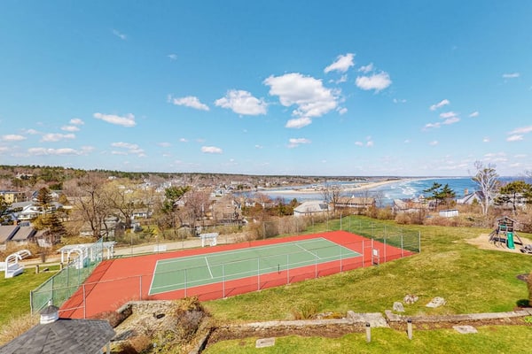 Ocean-view condo overlooking Ogunquit Beach with balcony, pool & tennis