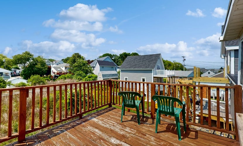 Sun-filled & serene coastal retreat with deck & stunning ocean views - near golf