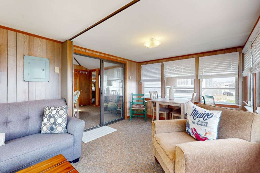 Sun-filled & serene coastal retreat with deck & stunning ocean views - near golf