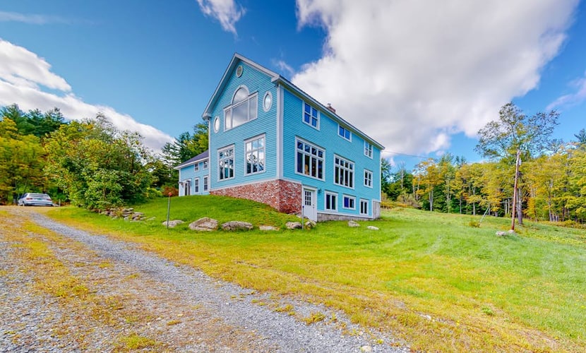 Delightful updated farmhouse with original features, patio, and & W/D