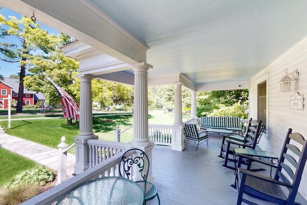 Classic village home with large porch, washer/dryer, cable, grill & partial AC