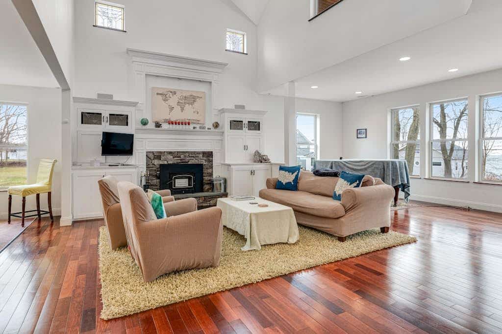 Home on Lake Champlain with hot tub, in-home gym, firepit, & lovely views