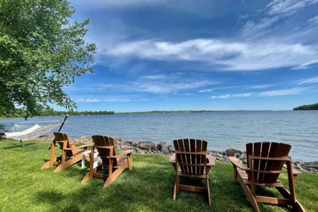 Lakefront retreat with kayak, dock, Adirondack chairs, & stellar views - dogs ok