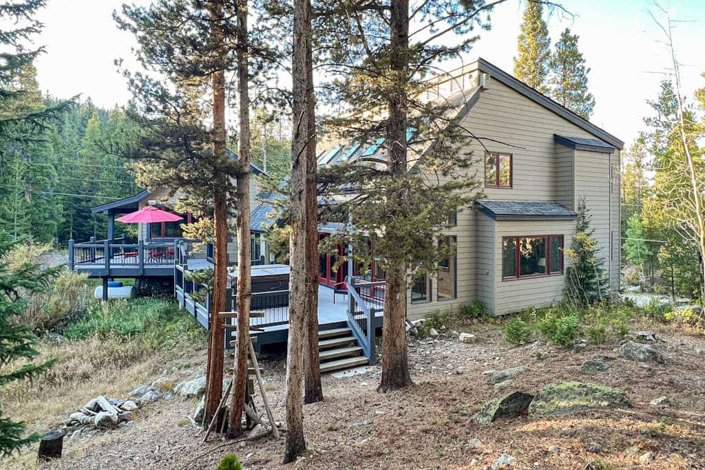 Dog-friendly home with private hot tub, mtn views, deck, wood stove, fireplace