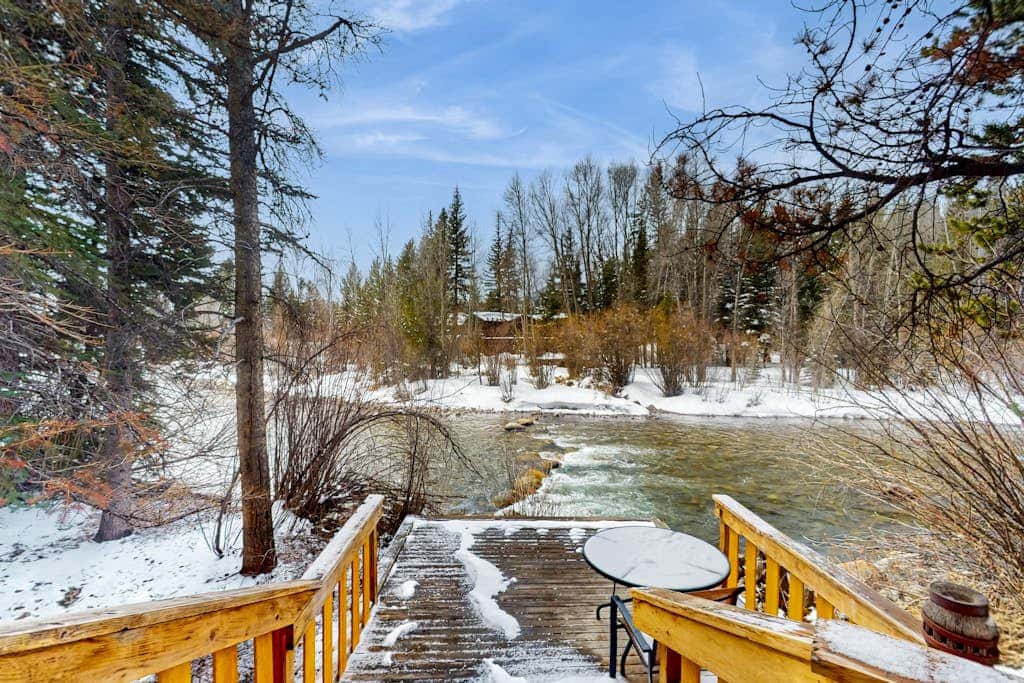 Blue Riverfront Retreat
