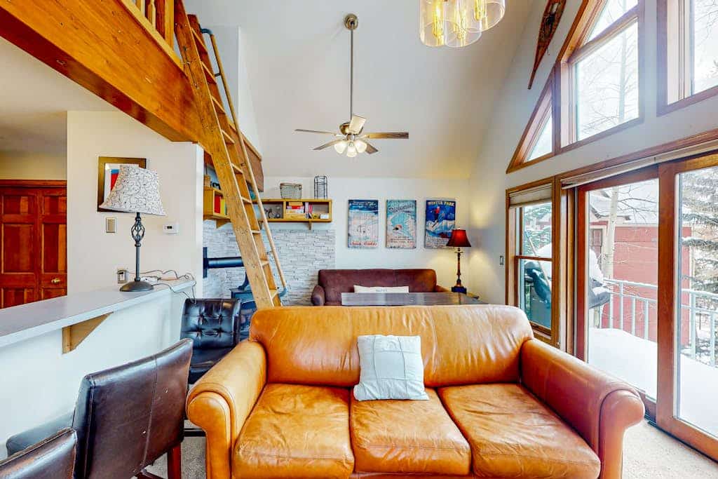 Dog-friendly condo right in the center of town - walk to & from skiing