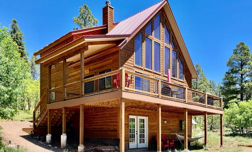 Amazing lake view home with fireplace, W/D, kitchen, grill, balcony, and deck