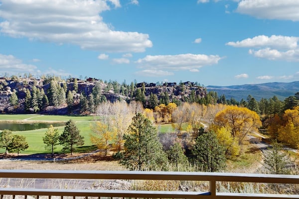 Spacious studio with lovely view and access to shared pool and hot tub
