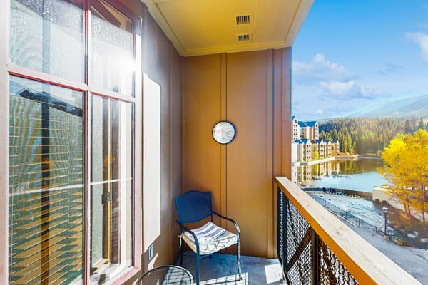 Main Street Station #1307 third-floor condo with Blue River views