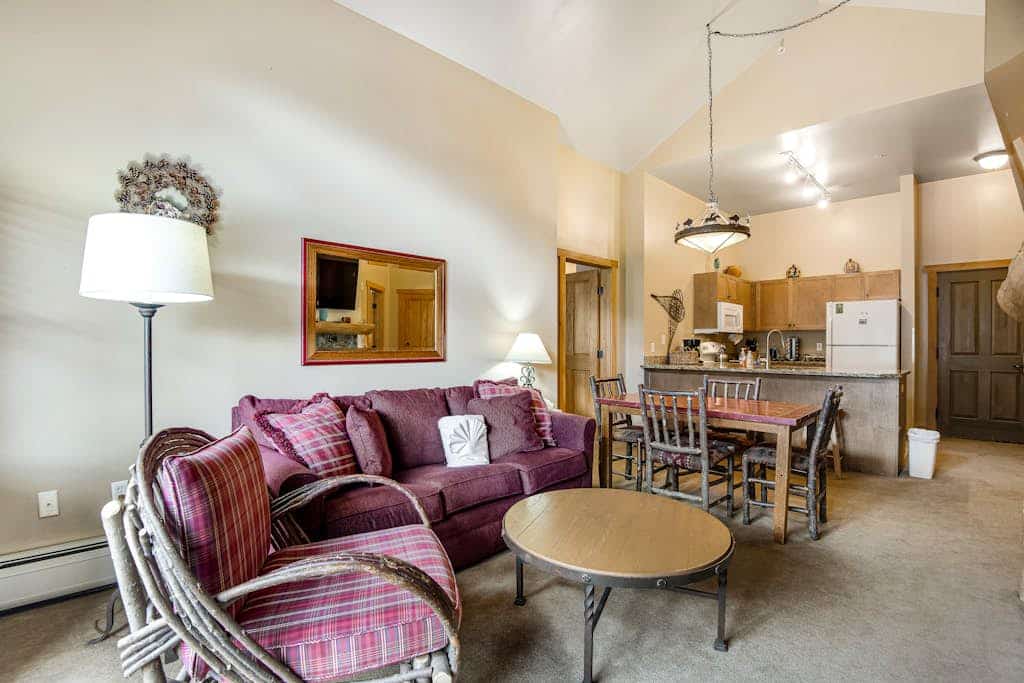 Walk-to-Lift Condo with Amazing Mountain View, Fireplace & Shared Hot Tub/Sauna