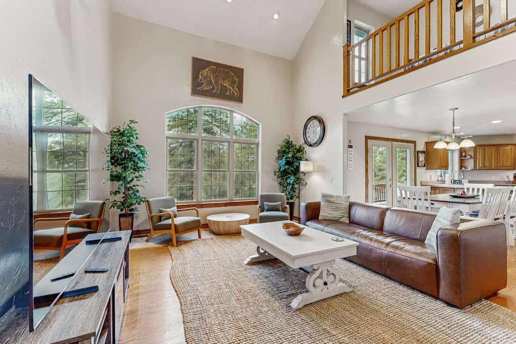 Comfortable home with large deck, fully stocked kitchen, wifi & great location