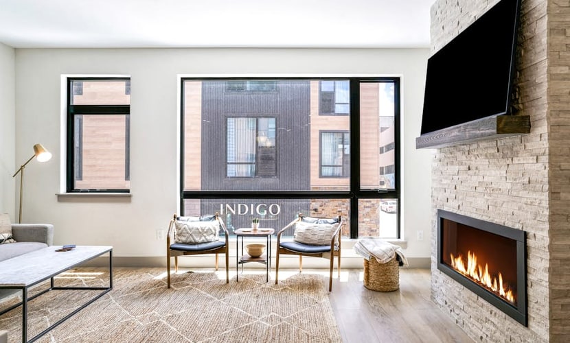 Boutique Condo with Mountain Views, Hot Tub & Walkable Location