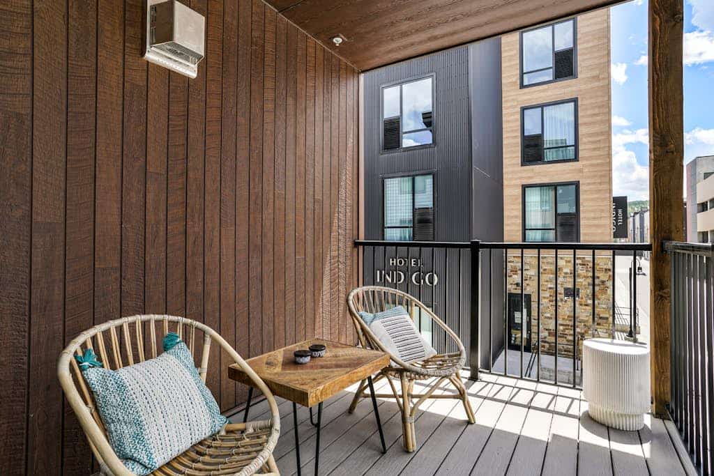 Boutique Condo with Mountain Views, Hot Tub & Walkable Location