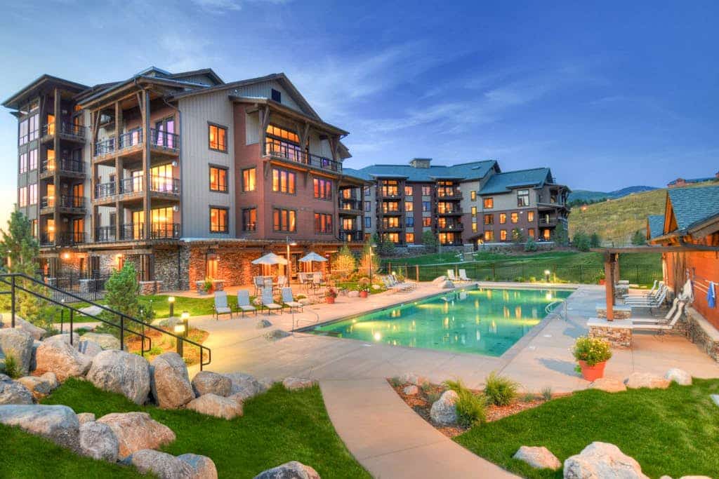 Condo with two balconies, fireplace, on-site gondola, pool & three hot tubs