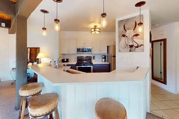 Perfect corner condo steps to Steamboat Gondola with pool & hot tub
