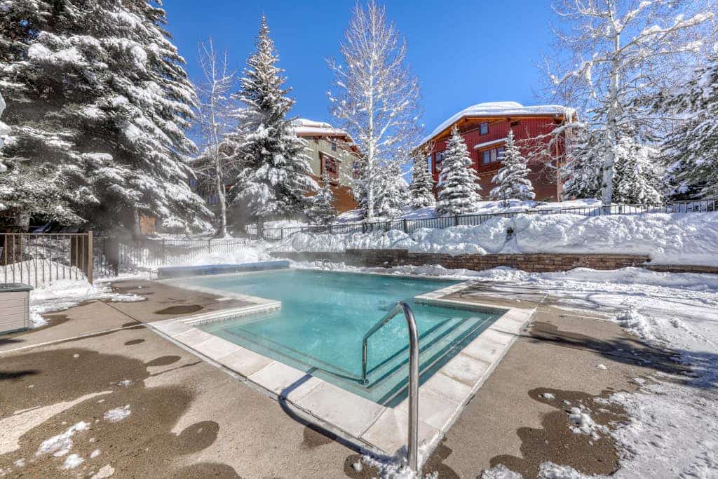 Top-floor condo with pool, hot tub, & W/D - 1 block to Steamboat mountain base