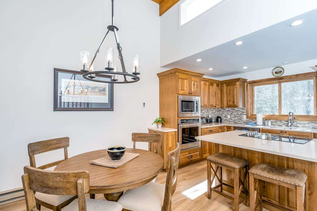 River-view condo with fireplace & hot tub - walk to gondola & Main St