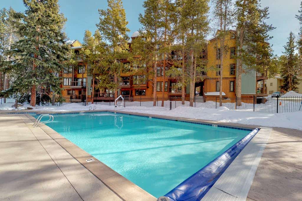 Updated Breck Condo w/ Fireplace, Balcony Views & Walkable Location