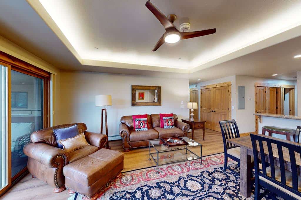 Family-friendly getaway w/ a private balcony, shared pool, hot tub, & gym
