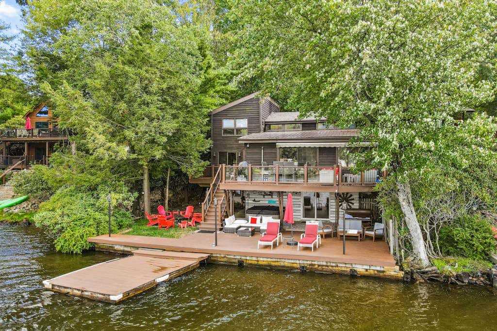 Charming lakefront home with dock, firepit, WiFi