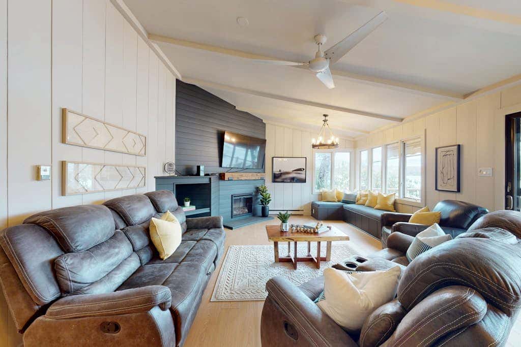 Charming lakefront home with dock, firepit, WiFi