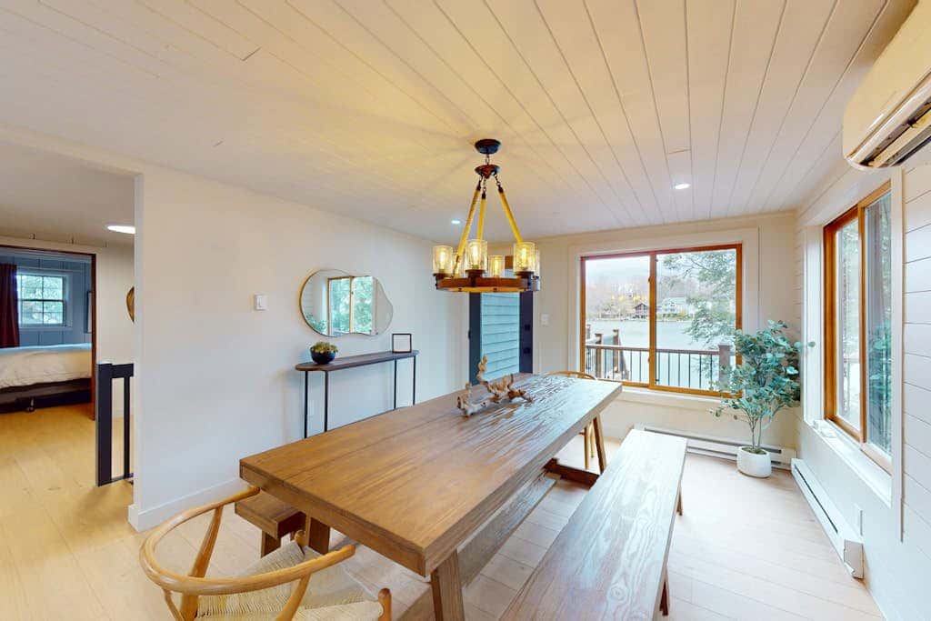 Charming lakefront home with dock, firepit, WiFi