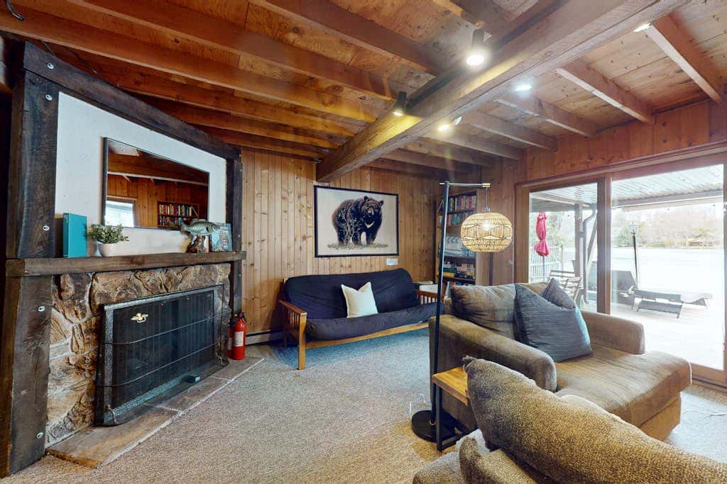 Charming lakefront home with dock, firepit, WiFi