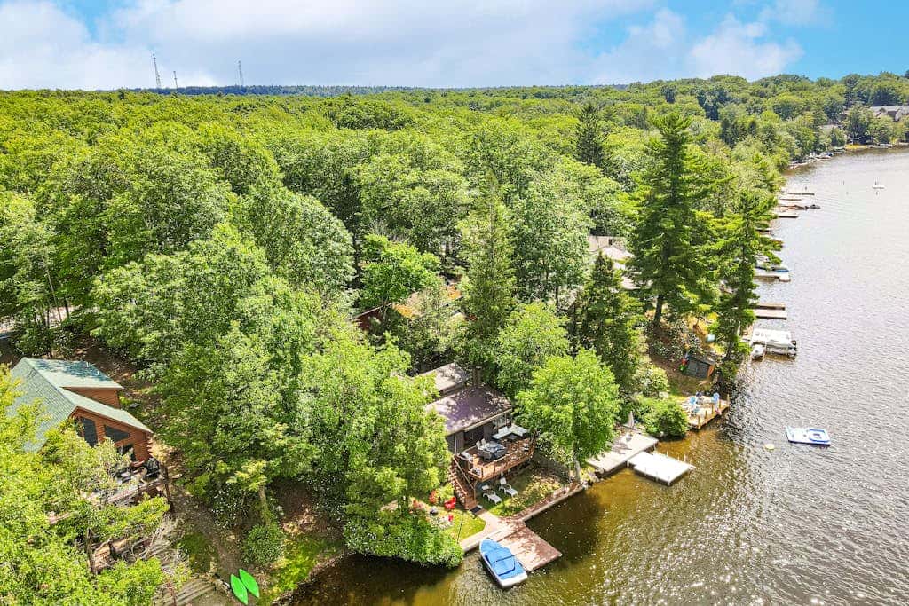 Charming lakefront home with dock, firepit, WiFi