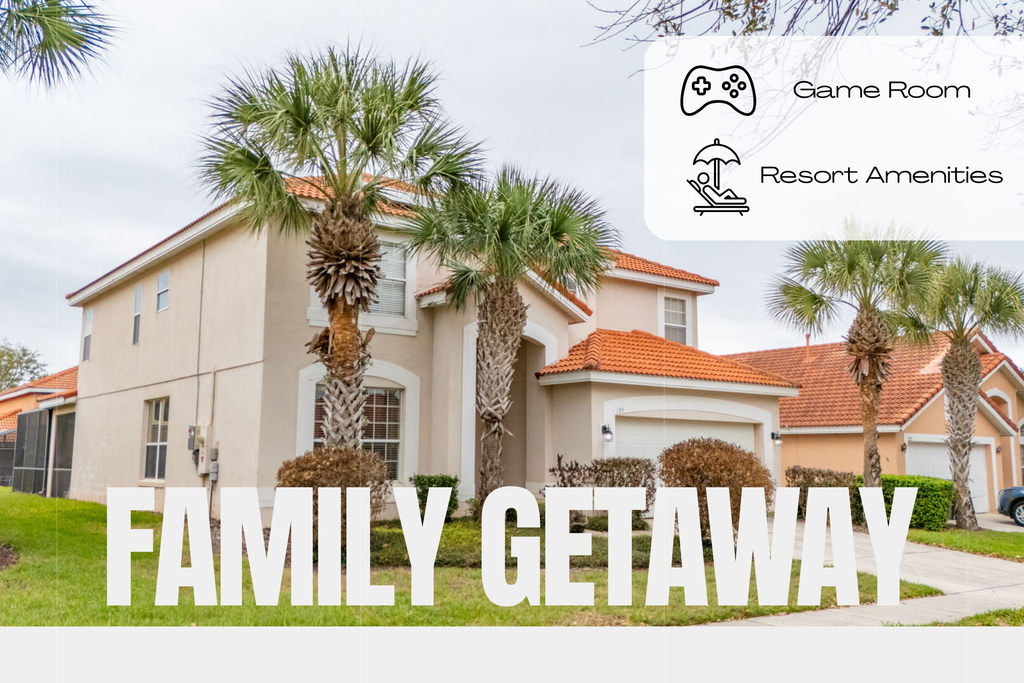 Family Getaway:6BR w/ Private Pool & Resort Access