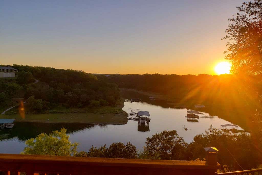 Waterfront home with private pool, patio & amazing sunset view