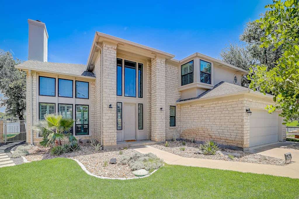 Luxury LBJ Lake House in Horseshoe Bay with open water, boat dock, swimming