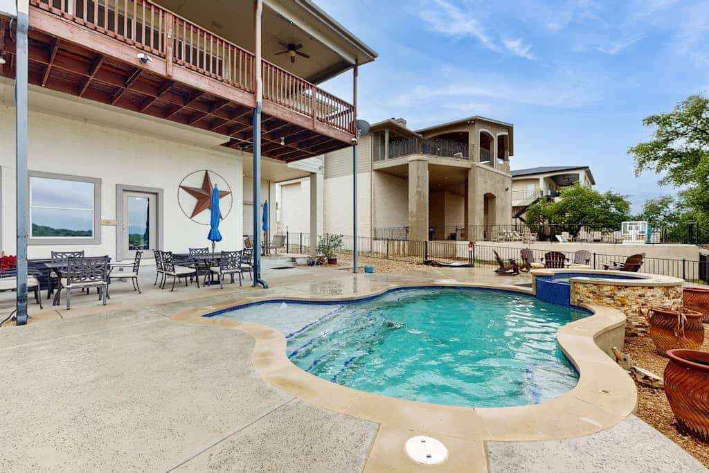 Scenic riverfront home w boat access, private pool/hot tub - close to shopping